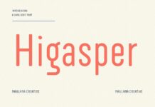 Higasper Font Poster 1