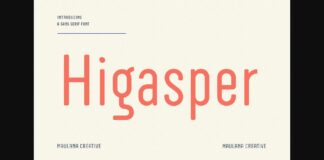 Higasper Font Poster 1