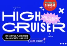 High Cruiser Font Poster 1