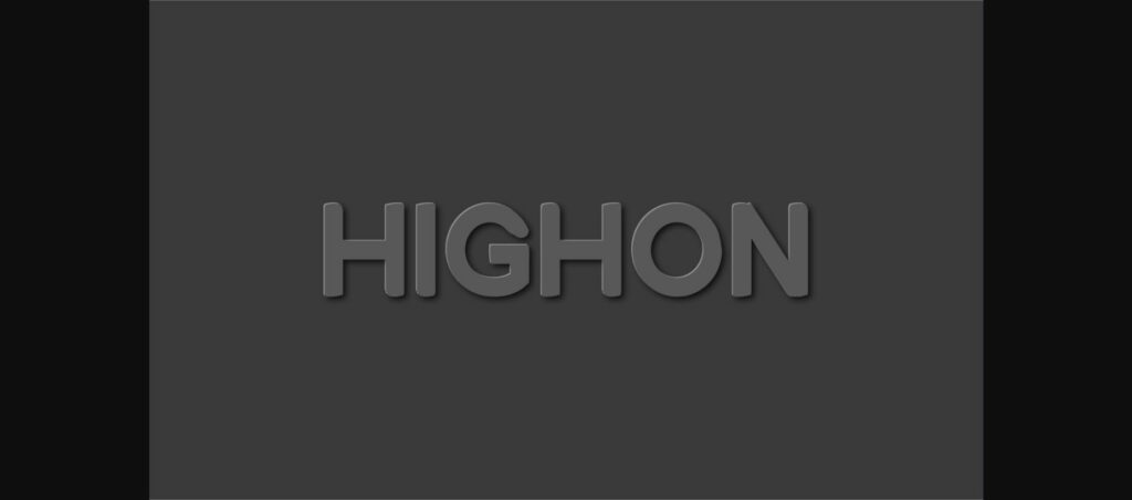 Highon Font Poster 6