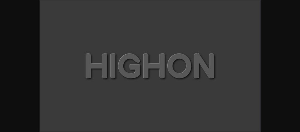 Highon Font Poster 6