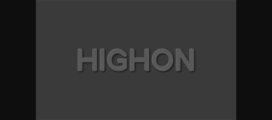 Highon Font Poster 6