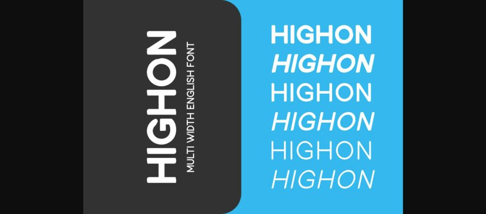 Highon Font Poster 8