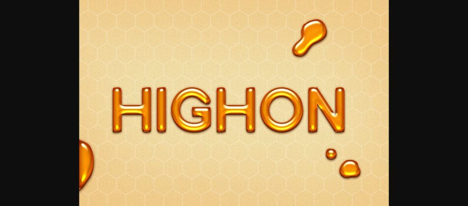 Highon Font Poster 9