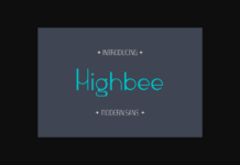 Highbee Font Poster 1