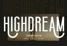 Highdream Font Highdream Font Poster 1
