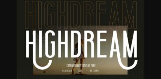 Highdream Font Poster 1