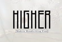 Higher Font Poster 1
