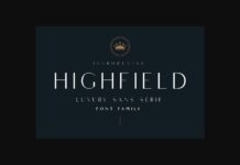 Highfield Font Poster 1