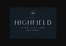 Highfield Font Highfield Font Poster 1