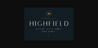 Highfield Font Poster 1