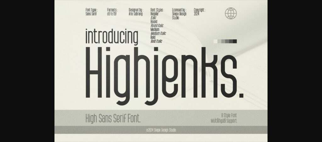 Highjenks Font Poster 3
