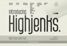 Highjenks Font Poster 1