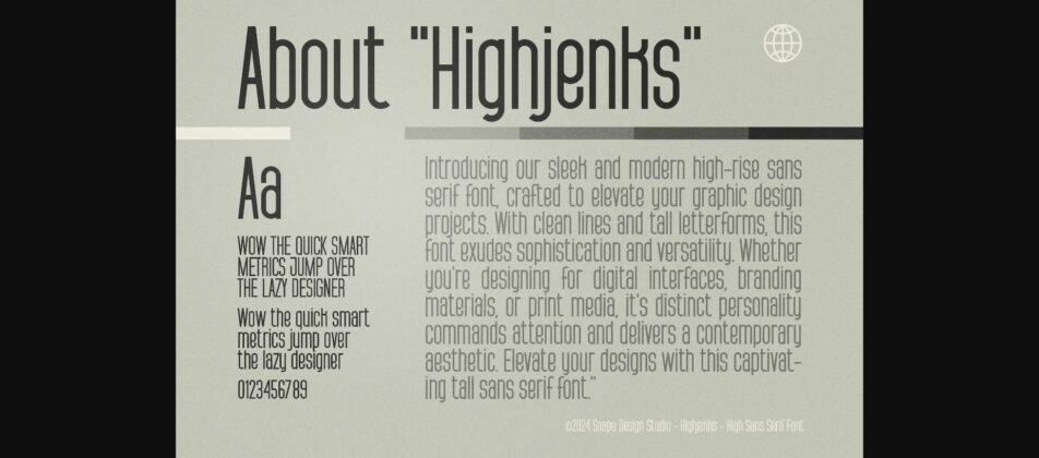 Highjenks Font Poster 2
