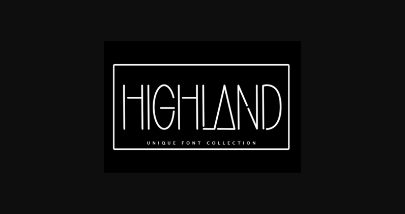 Highland Font Poster 3