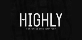 Highly Font Poster 1