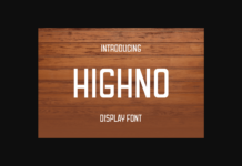 Highno Font Poster 1