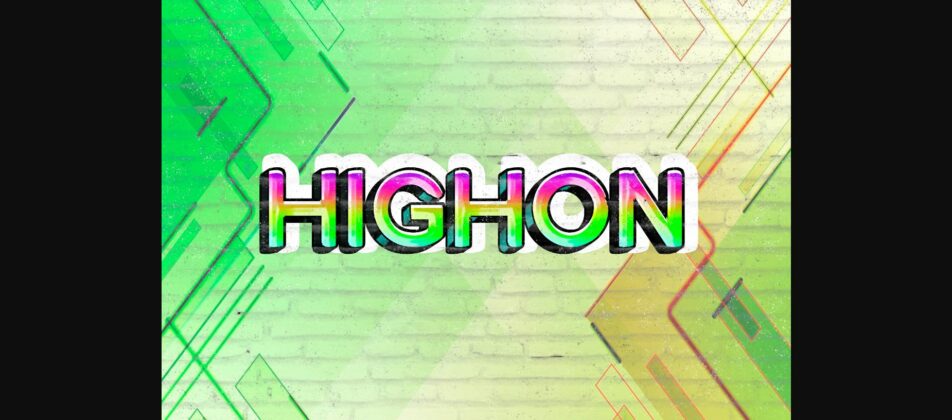 Highon Font Poster 3