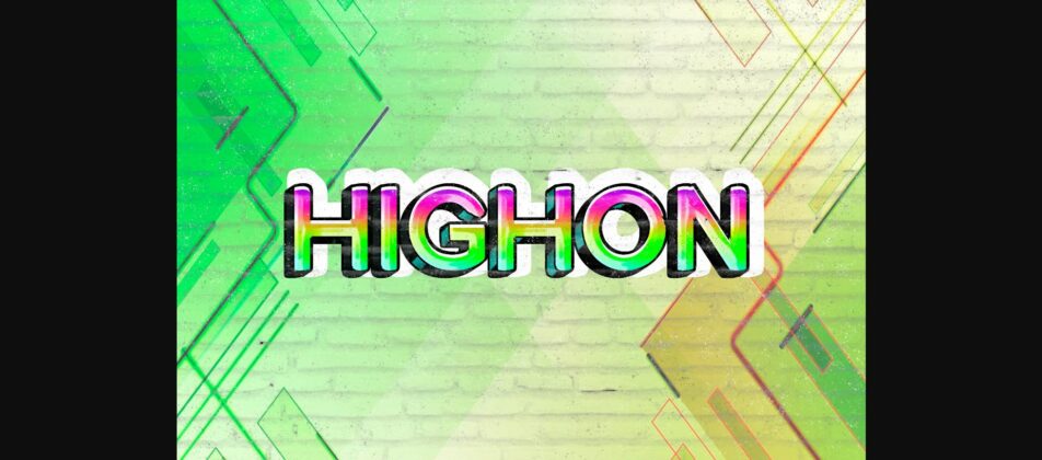 Highon Font Poster 1