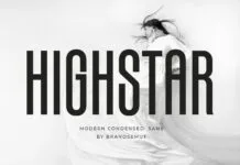 Highstar Font Highstar Font Poster 1