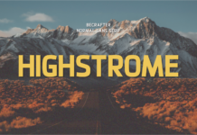 Highstrome Font Poster 1