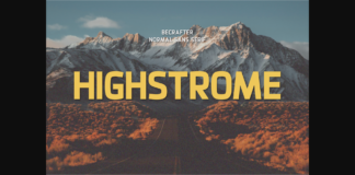 Highstrome Font Poster 1