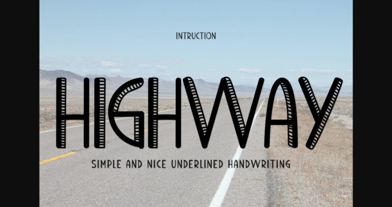 Highway Font Poster 3