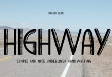 Highway Font Poster 1