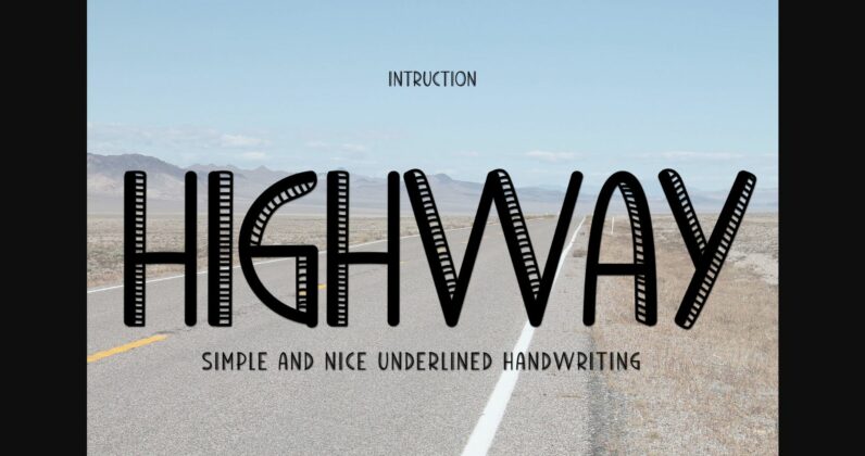 Highway Font Poster 1