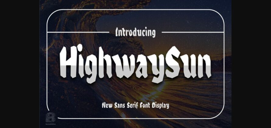 Highwaysun Font Poster 3