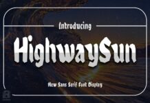 Highwaysun Font Poster 1