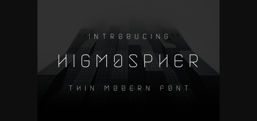 Higmospher Font Poster 3