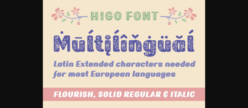 Higo Font Poster 6