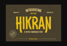 Hikran Font Poster 1