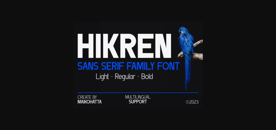 Hikren Font Poster 1