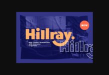 Hillray Font Poster 1