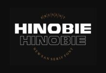 Hinobie Font Poster 1