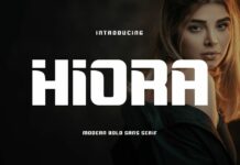 Hiora Font Poster 1