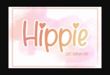 Hippie Font Poster 1