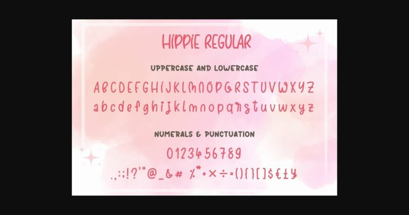 Hippie Font Poster 7