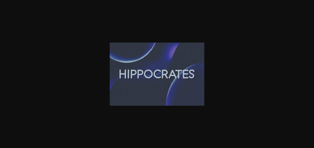 Hippocrates Font Poster 3