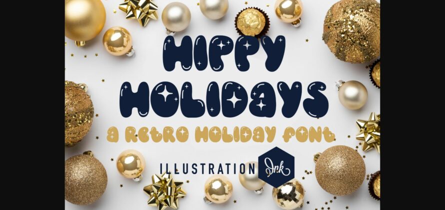 Hippy Holidays Font Poster 3