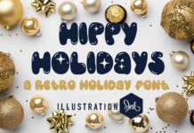 Hippy Holidays Font Poster 1