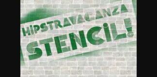 Hipstravaganza Stencil Font Poster 1