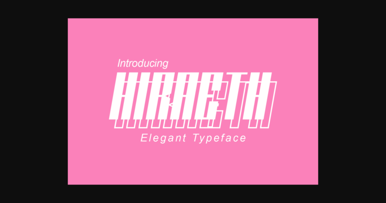 Hiraeth Font Poster 3