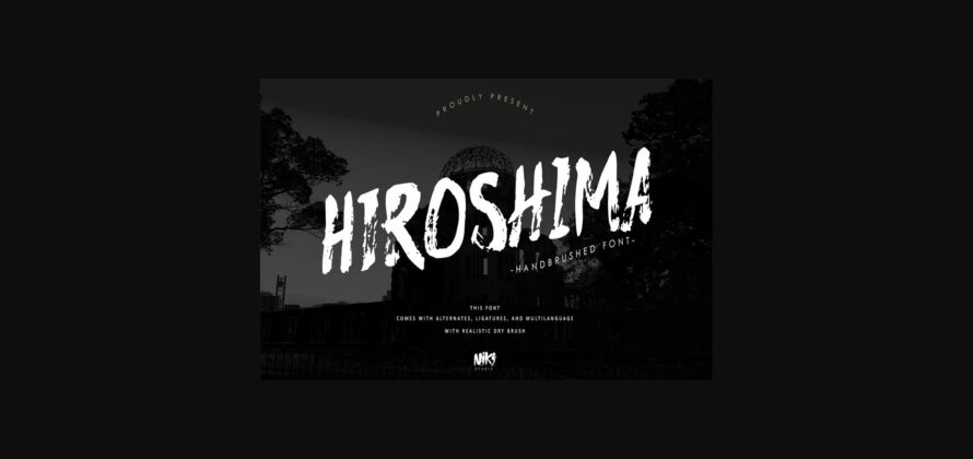 Hiroshima Font Poster 3