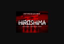 Hiroshima Font Poster 1