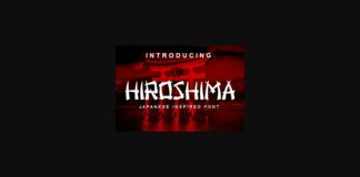 Hiroshima Font Poster 1