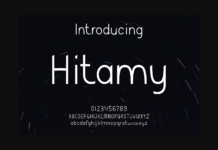 Hitamy Font Poster 1