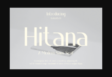 Hitana Font Poster 1